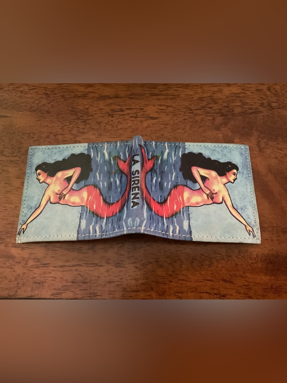 La Sirena mermaid leather wallet